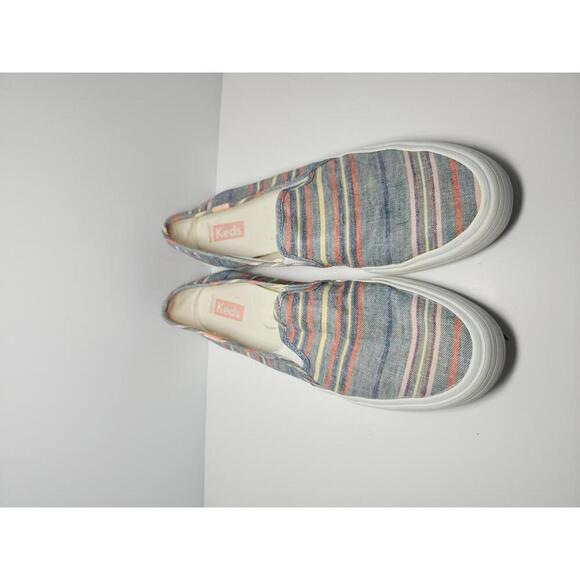 Keds Women's Striped Slip-On Sneakers Size 9.5 - Picture 1 of 4